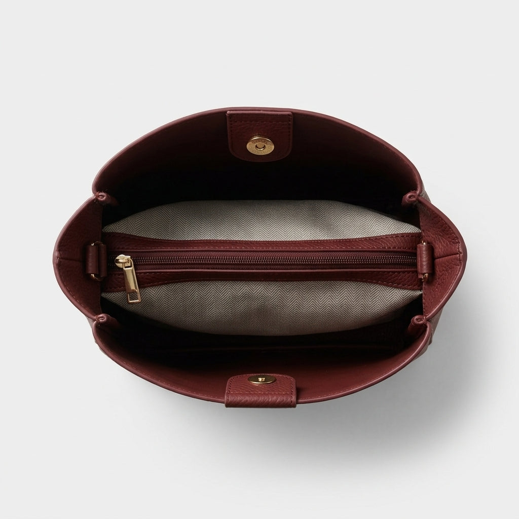Bolso Oporto burdeos de mujer - Vista 3 | El Armario de Cris
